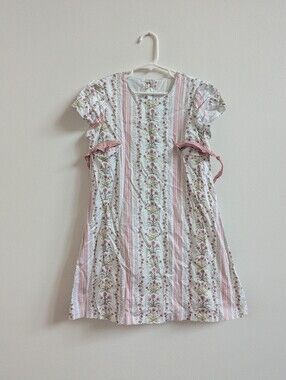 Dondolo Girls 10y Pink Floral Cottagecore Boutique Dress